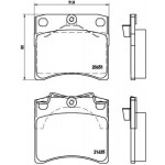 BREMBO Bremsbelagsatz, Scheibenbremse