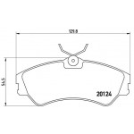 BREMBO Bremsbelagsatz, Scheibenbremse