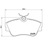 BREMBO Bremsbelagsatz, Scheibenbremse