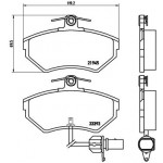 BREMBO Bremsbelagsatz, Scheibenbremse