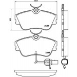 BREMBO Bremsbelagsatz, Scheibenbremse