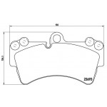 BREMBO Bremsbelagsatz, Scheibenbremse