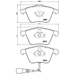 BREMBO Bremsbelagsatz, Scheibenbremse