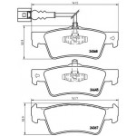 BREMBO Bremsbelagsatz, Scheibenbremse
