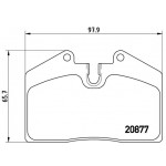 BREMBO Bremsbelagsatz, Scheibenbremse