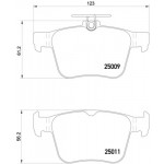 BREMBO Bremsbelagsatz, Scheibenbremse