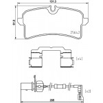 BREMBO Bremsbelagsatz, Scheibenbremse