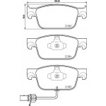 BREMBO Bremsbelagsatz, Scheibenbremse