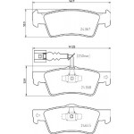 BREMBO Bremsbelagsatz, Scheibenbremse