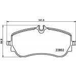 BREMBO Bremsbelagsatz, Scheibenbremse