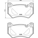 BREMBO Bremsbelagsatz, Scheibenbremse