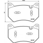 BREMBO Bremsbelagsatz, Scheibenbremse