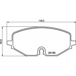 BREMBO Bremsbelagsatz, Scheibenbremse