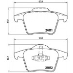 BREMBO Bremsbelagsatz, Scheibenbremse