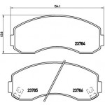 BREMBO Bremsbelagsatz, Scheibenbremse