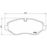 BREMBO Bremsbelagsatz, Scheibenbremse