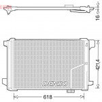 DENSO Kondensator, Klimaanlage