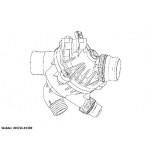 BorgWarner (Wahler) Thermostat, Kühlmittel