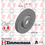 ZIMMERMANN Bremsscheibe