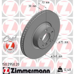 ZIMMERMANN Bremsscheibe