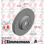ZIMMERMANN Bremsscheibe
