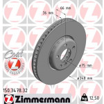 ZIMMERMANN Bremsscheibe