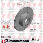 ZIMMERMANN Bremsscheibe