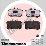 ZIMMERMANN Bremsbelagsatz, Scheibenbremse