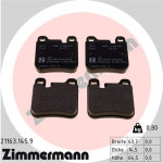 ZIMMERMANN Bremsbelagsatz, Scheibenbremse