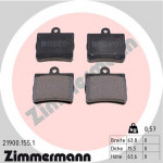 ZIMMERMANN Bremsbelagsatz, Scheibenbremse