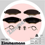ZIMMERMANN Bremsbelagsatz, Scheibenbremse