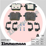 ZIMMERMANN Bremsbelagsatz, Scheibenbremse