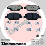 ZIMMERMANN Bremsbelagsatz, Scheibenbremse