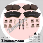 ZIMMERMANN Bremsbelagsatz, Scheibenbremse