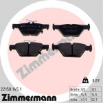 ZIMMERMANN Bremsbelagsatz, Scheibenbremse