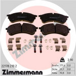 ZIMMERMANN Bremsbelagsatz, Scheibenbremse