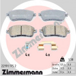 ZIMMERMANN Bremsbelagsatz, Scheibenbremse