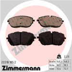 ZIMMERMANN Bremsbelagsatz, Scheibenbremse