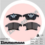 ZIMMERMANN Bremsbelagsatz, Scheibenbremse