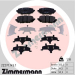ZIMMERMANN Bremsbelagsatz, Scheibenbremse