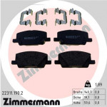 ZIMMERMANN Bremsbelagsatz, Scheibenbremse