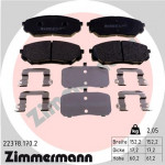 ZIMMERMANN Bremsbelagsatz, Scheibenbremse