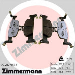 ZIMMERMANN Bremsbelagsatz, Scheibenbremse
