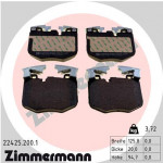 ZIMMERMANN Bremsbelagsatz, Scheibenbremse