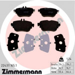 ZIMMERMANN Bremsbelagsatz, Scheibenbremse