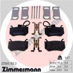 ZIMMERMANN Bremsbelagsatz, Scheibenbremse