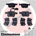 ZIMMERMANN Bremsbelagsatz, Scheibenbremse