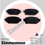 ZIMMERMANN Bremsbelagsatz, Scheibenbremse