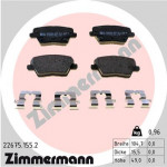 ZIMMERMANN Bremsbelagsatz, Scheibenbremse