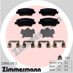 ZIMMERMANN Bremsbelagsatz, Scheibenbremse